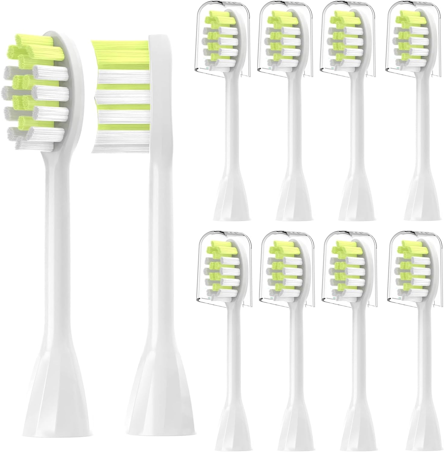4Pack Replacement Toothbrush Heads Compatible with Ph One Soni care Electric Toothbrush Head HY1100 HY1200 BH1022: Ivory