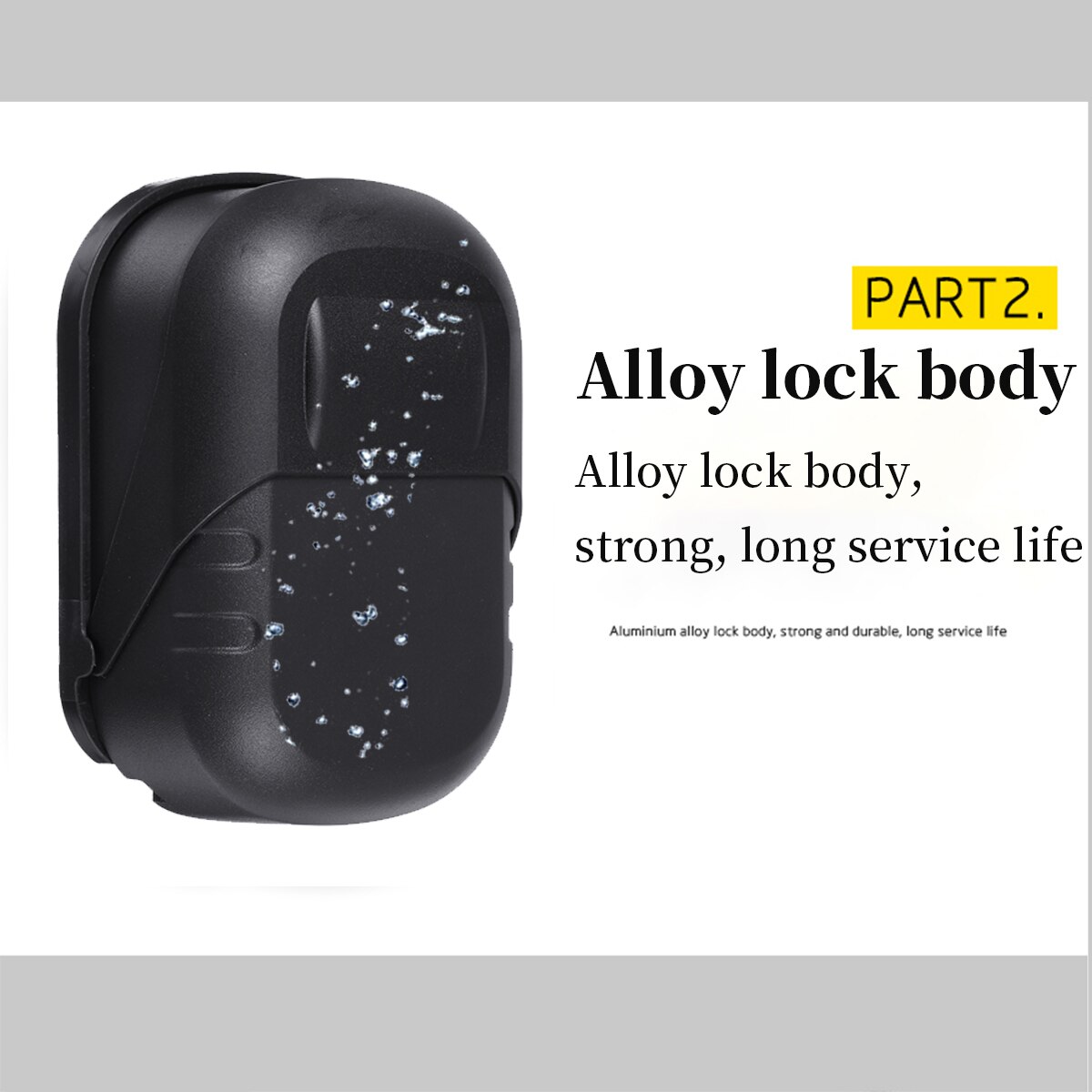 Waterproof 4 Digit Wall-mounted Curved Key Card Password Box Master key box Password lock Decorated Cipher Key Box