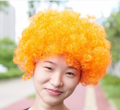 halloween hair carnival hairs crazy hairs: Orange