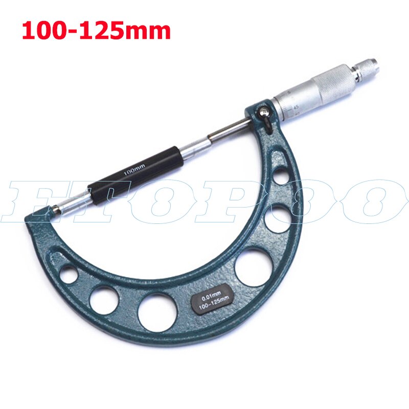 0-100mm 4 stücke außerhalb mikrometer 0-25mm/25-50mm/50-75mm/75-100mm Metric Gauge Messschieber dicke Mess Werkzeuge: 100-125mm