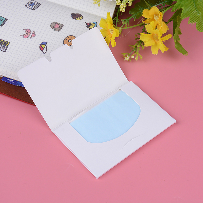 Pañuelo de papel absorbente Facial 50 hojas/paquete pañuelo de papel limpiador de maquillaje papel absorbente de aceite papel para la cara absorbente limpiador Facial