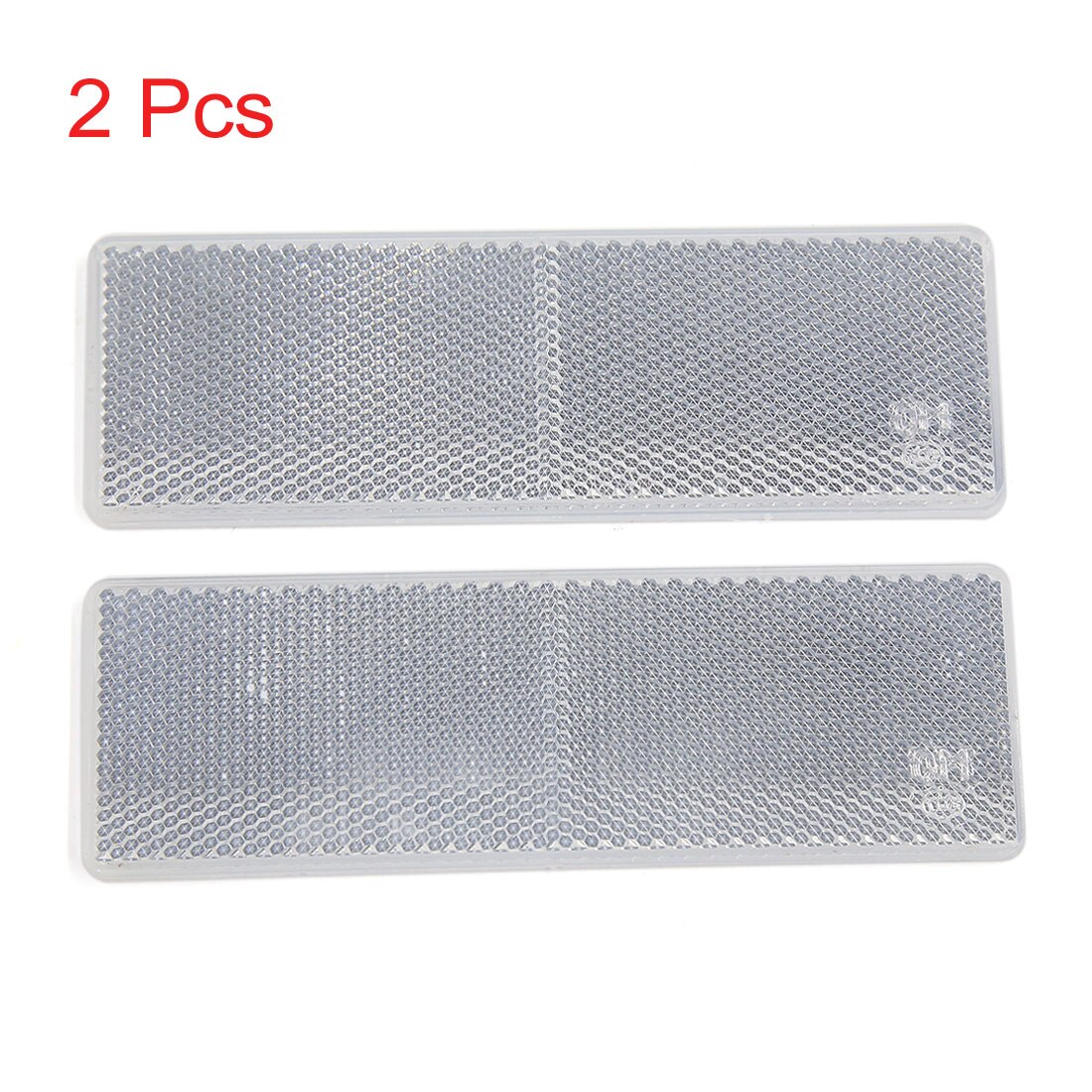 UXCELL 2Pcs White Plastic Reflective Plate Adhesive Reflector 145Mm X 50Mm For Car