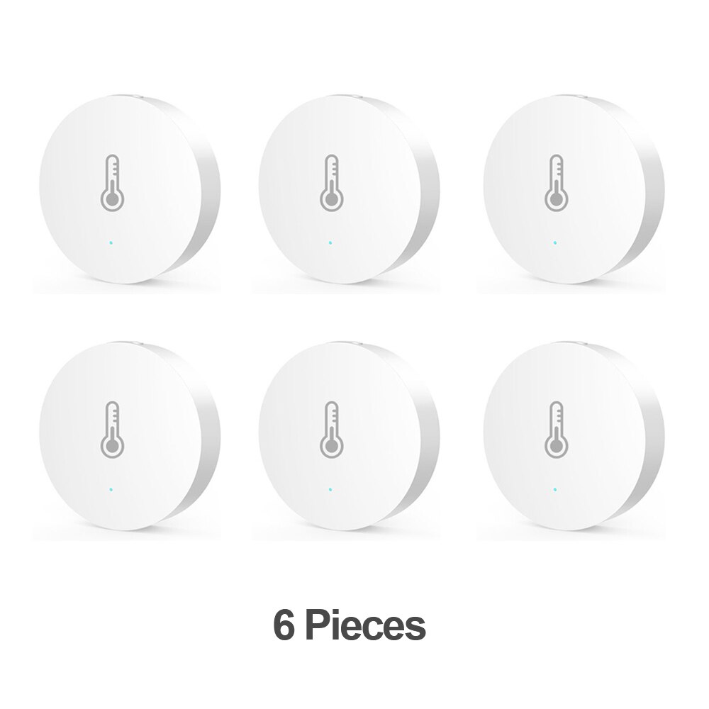Original Xiaomi Mijia Smart Temperature and Humidity Sensor Put the baby Work With Android IOS APP For Home office: 6 Pieces