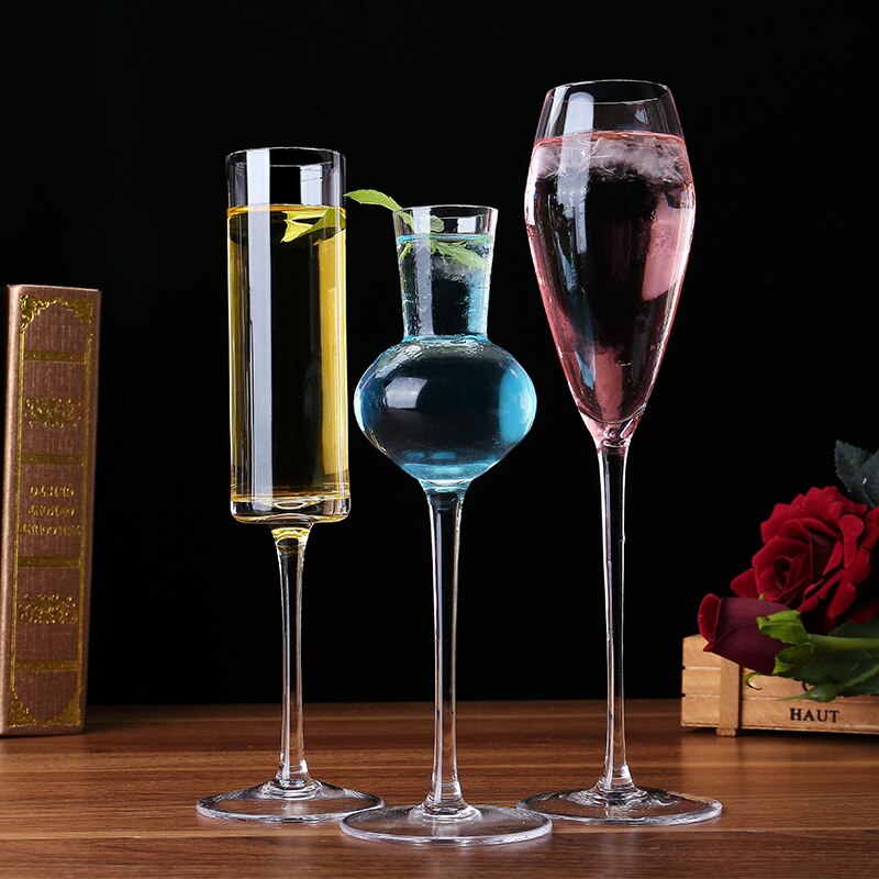 Doble veggglass champagne fløyter beger boble vin tulipan cocktail bryllupsfest glass kopp skåling  lw0316247