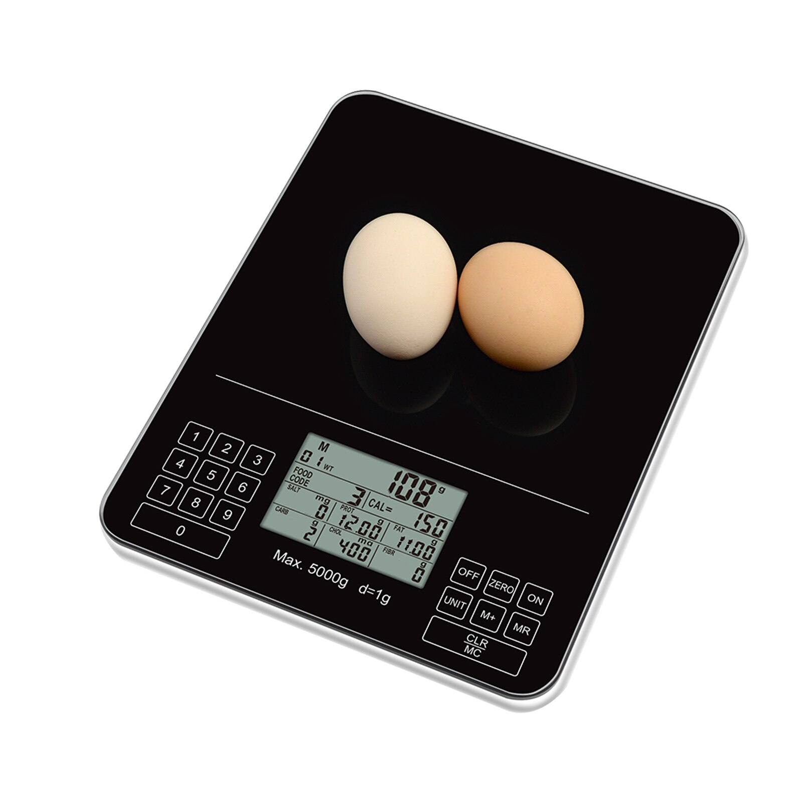 Digital Kitchen Scale Nutrition Scale Smart Food Scale Calories Protein Carbohydrate Grams Ounces for Baking Cooking