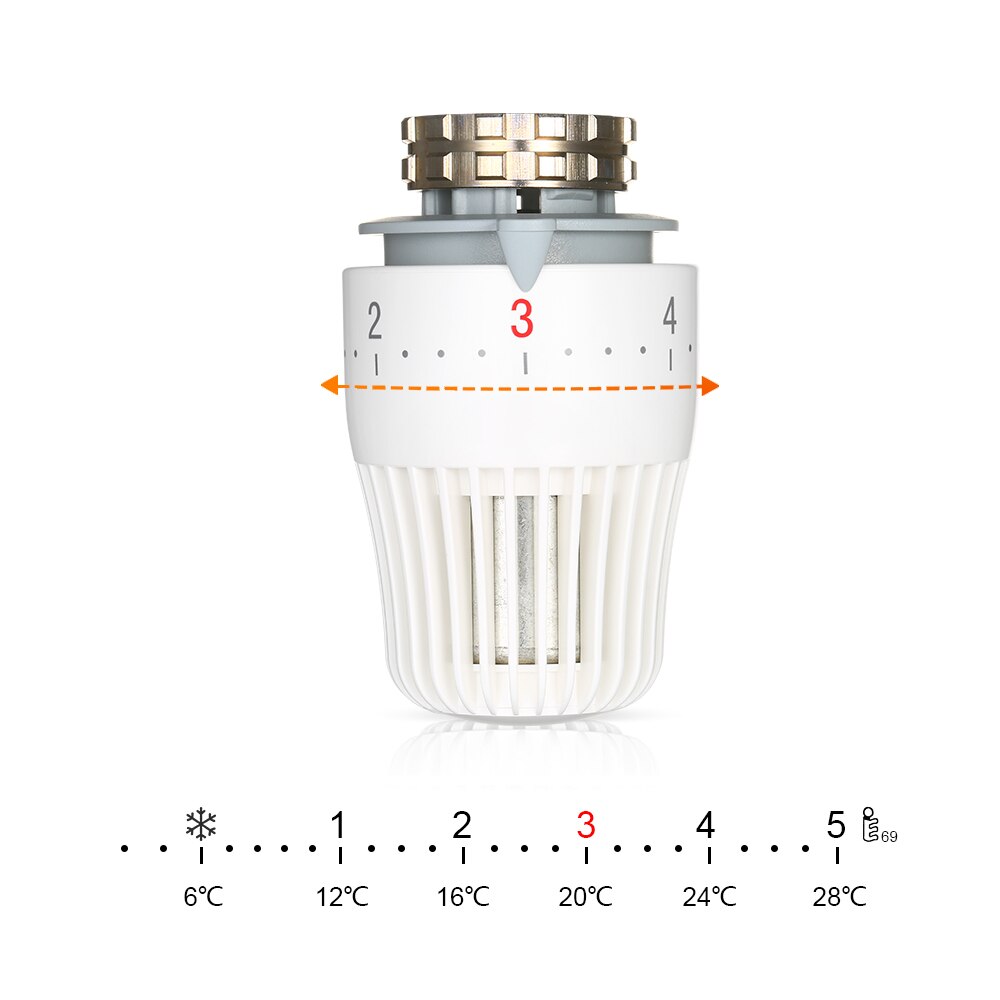 Thermostatic Radiator Valve Constant Temperature Controller Frost-proof Room Heating Device Temperature Control Room Thermostats