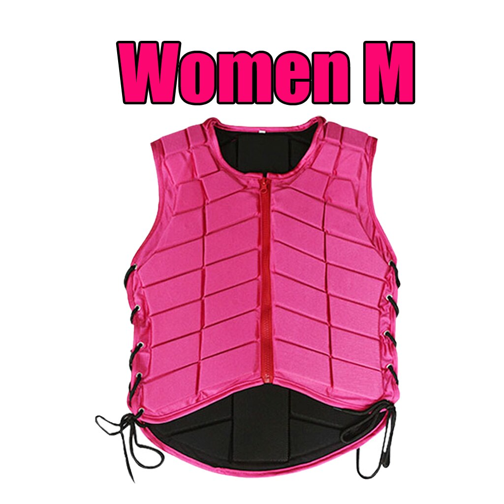 Breathable Plus Size Vest Pink Equestrian Vest Horse Riding Training Safety Waistcoat Body Protector With Nail clippers: Women M