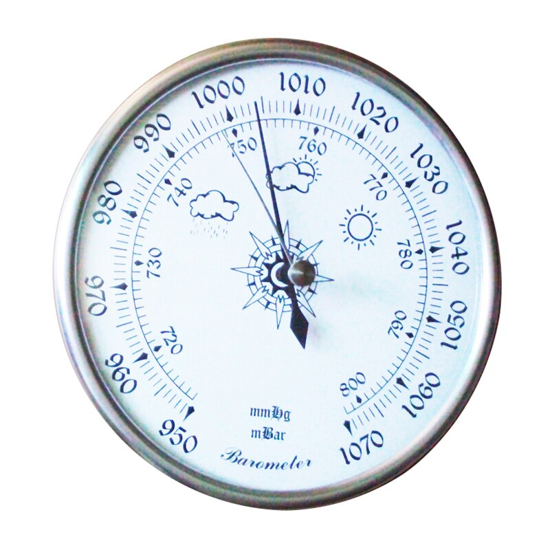 128mm 950 h1070 hpa montado na parede do agregado familiar termômetro higrômetro ar tempo tester instrumento barômetros