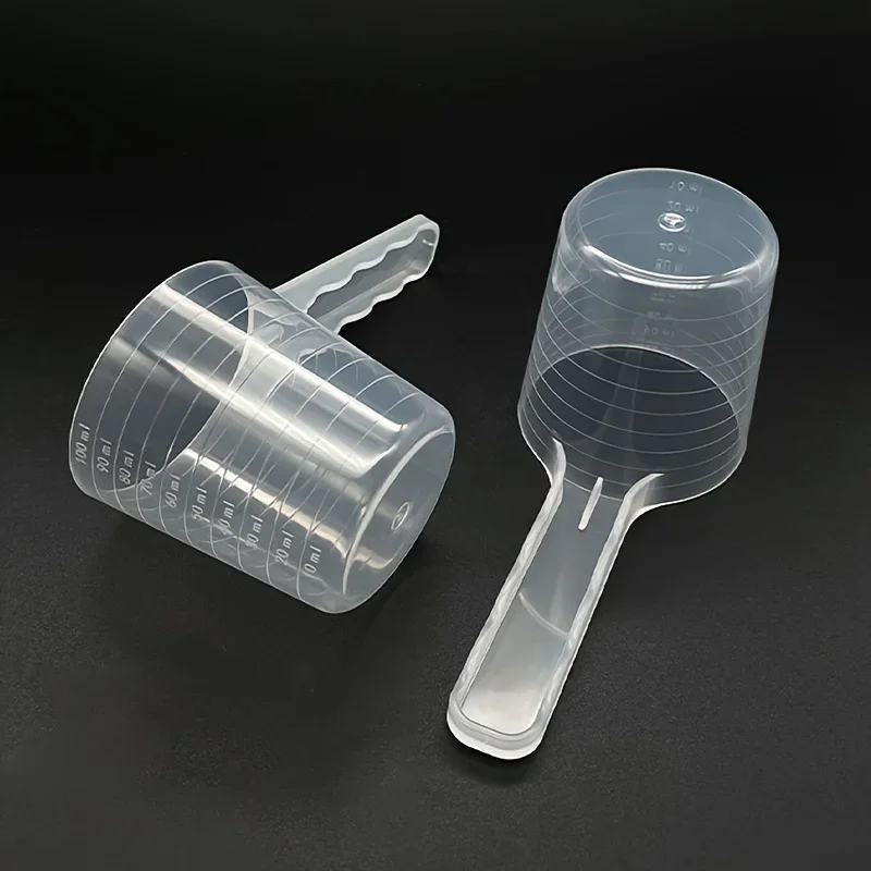 1 Pc Transparante Huisdier Maatlepel Met Schaal Plastic Hond Kat Voeden Schop Huisdier Servies Levert 50G 100 Ml