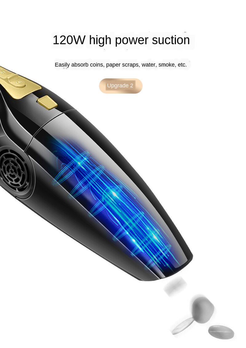 Auto Stofzuiger Auto Handheld Stofzuiger Mini Stofzuiger Voor Auto Aspirateur Krachtige Vacuüm Reinigers Auto