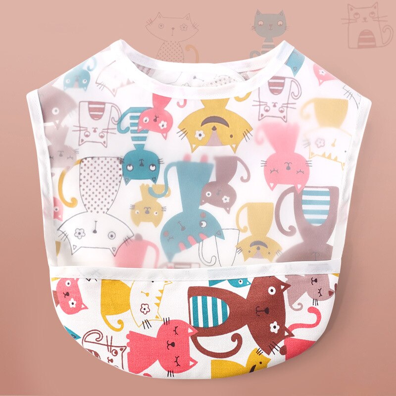 Baby Slabbers Cartoon - Waterdicht EVA - Verstelbaar - Unisex Kinderen Voeding Schort: Stijl 04