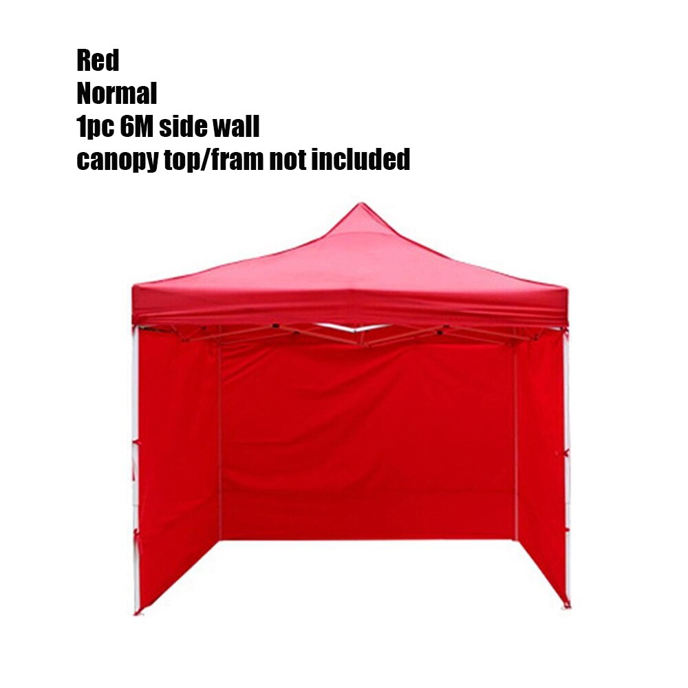 Lado Glorieta, marquesina tienda de la tela de Oxford de jardín impermeable Canopy refugio Windbar translúcido/Normal mirador Pared 3x 3m/6m: 6M red Normal