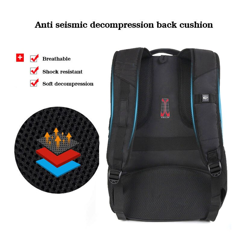 Grote reistas, antidiefstalrugzak met codeslot, heren zakelijk 17.3 inch laptoptas, waterdichte schooltassen