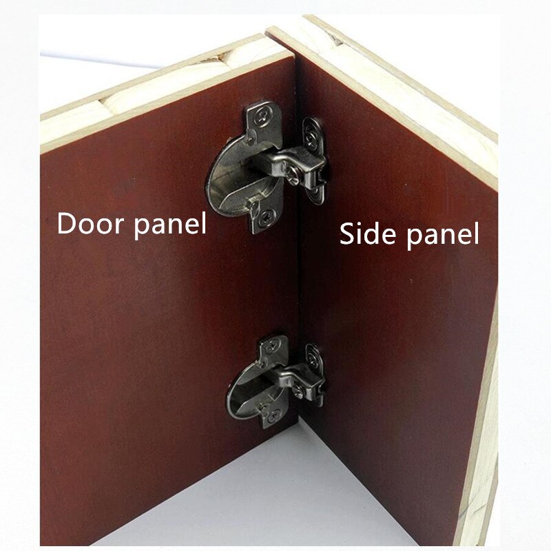 2 Stuks 90 Graden Vouwdeur Scharnier Verborgen Scharnier Soft Close Hydraulische Scharnieren Voor Kabinet Kast Deur Side Panel Connector