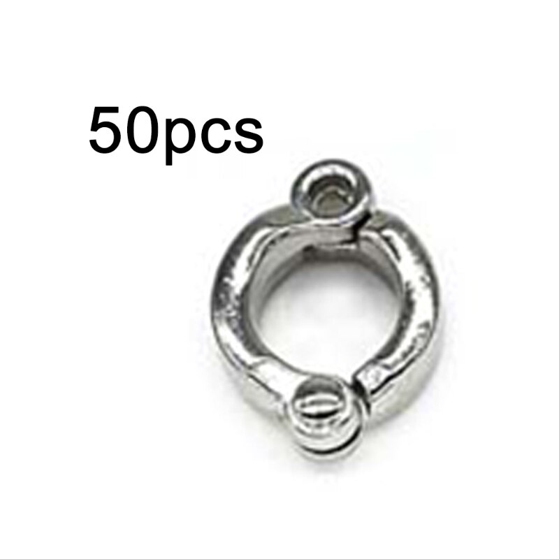 50 Pcs Alloy Dove Bands Bird Foot Ring Species Identify Training Rings Pet Bird: 9