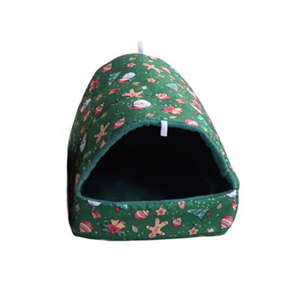 Leuke Cartoon Rat Hamster Huis Bed Winter Comfortabele Opvouwbare Cavia Hangende Tent Slapen Nest Frettenkooi Accessoires