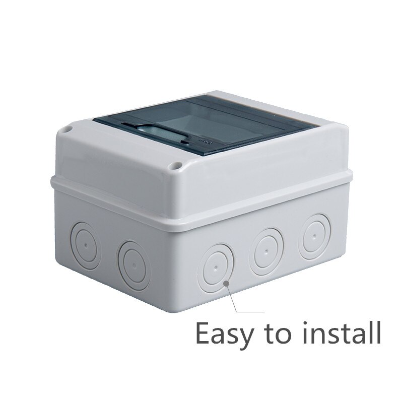 4-way household lighting distribution box MCB waterproof junction box ABS + PC