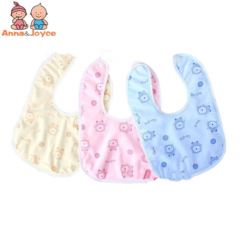 Lot de 5 bavoirs pour bébé, serviette imperméable, bavoir en coton Ultra-doux pour nourrissons, poche, une variété de couleurs de riz