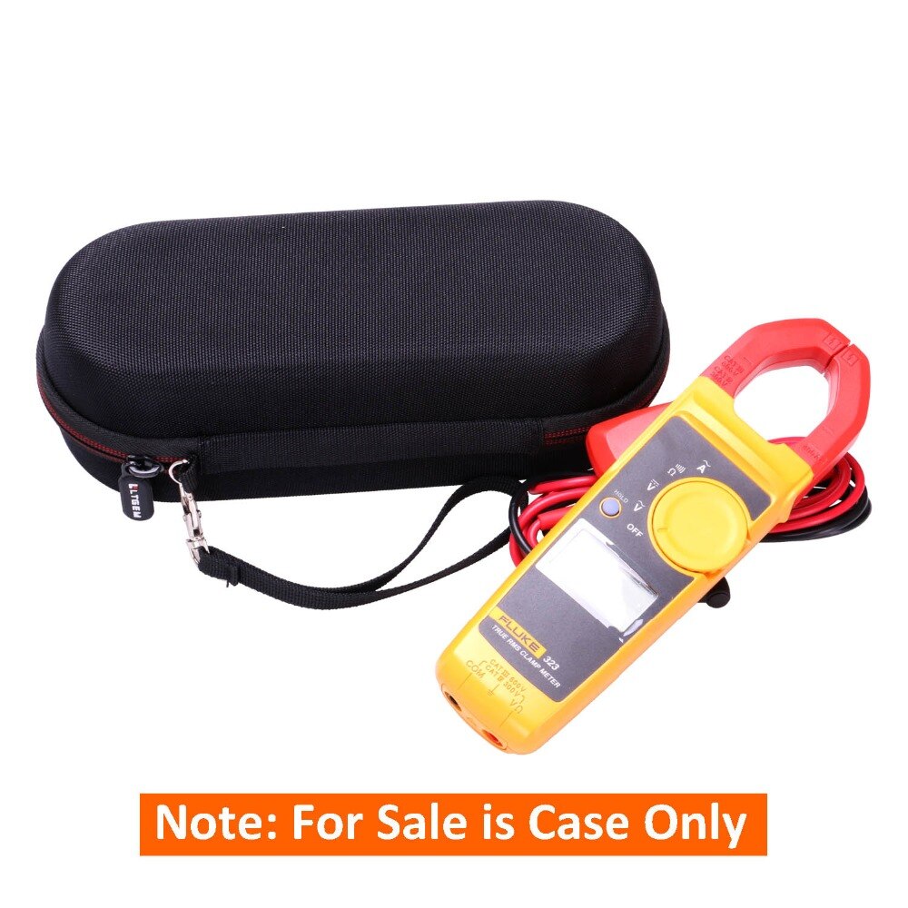 Ltgem Hard Case Voor Fluke 323/324/325 True-Rms Stroomtang Multimeter AC-DC Trms, mesh Zak Voor Accessoires.