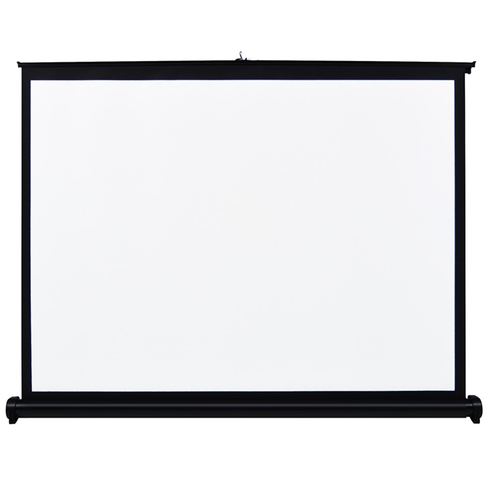 40-inch HD Projection Screen Manual Pull Up Folding Tabletop Projecting Screen 4:3 Screen for DLP Projector Handheld Projector