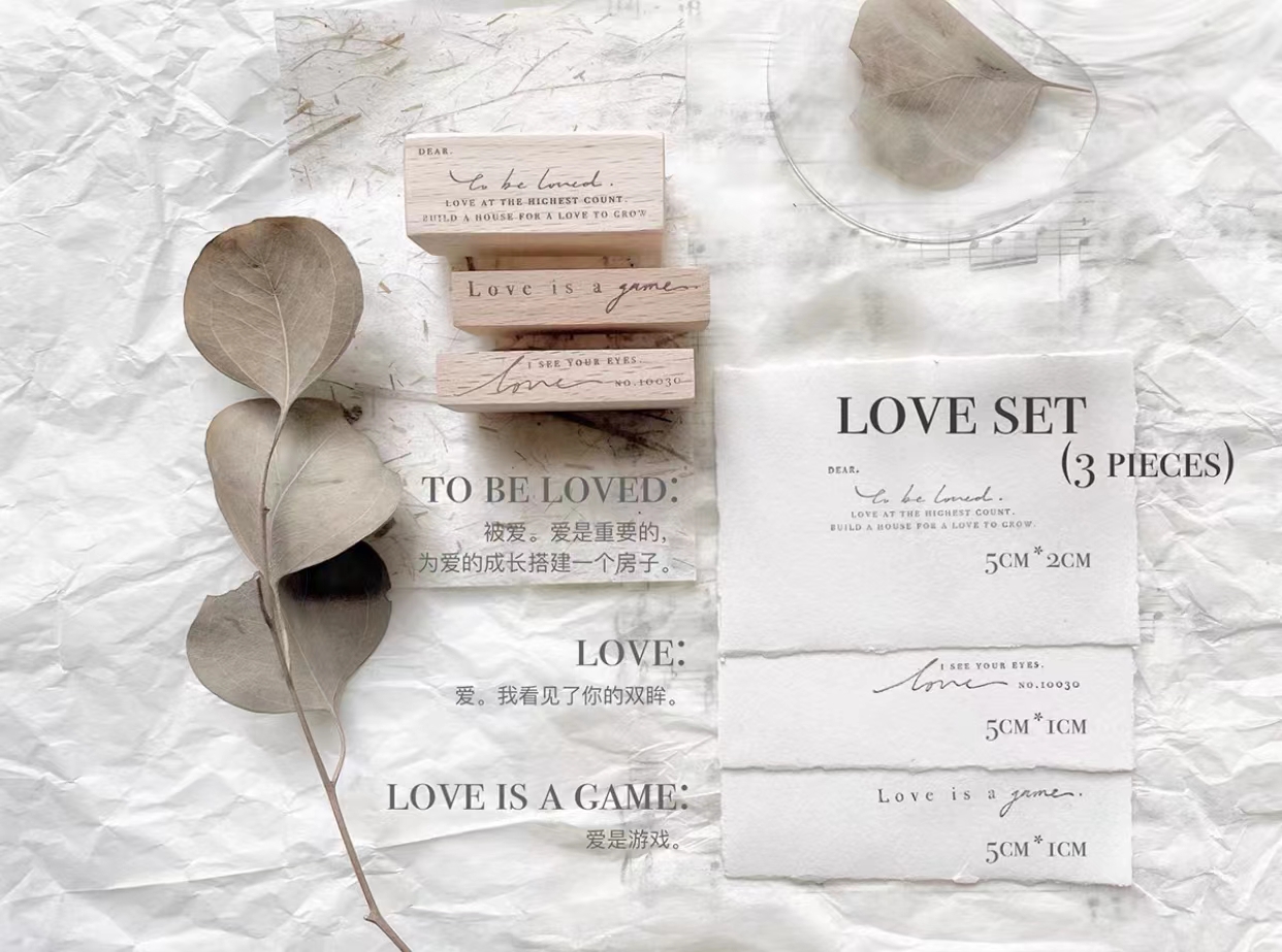Jahrgang Inspirierung Liebe Holz Stempel für DIY Schrott Buchung Fotoalbum Karten herstellung: MULTI