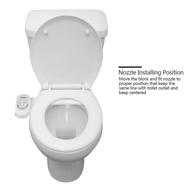 Non-Electric Bidet Toilet Seat Bidet Attachment Self-Cleaning Nozzle-Fresh Water Bidet Sprayer Mechanical Muslim Shattaf Washing