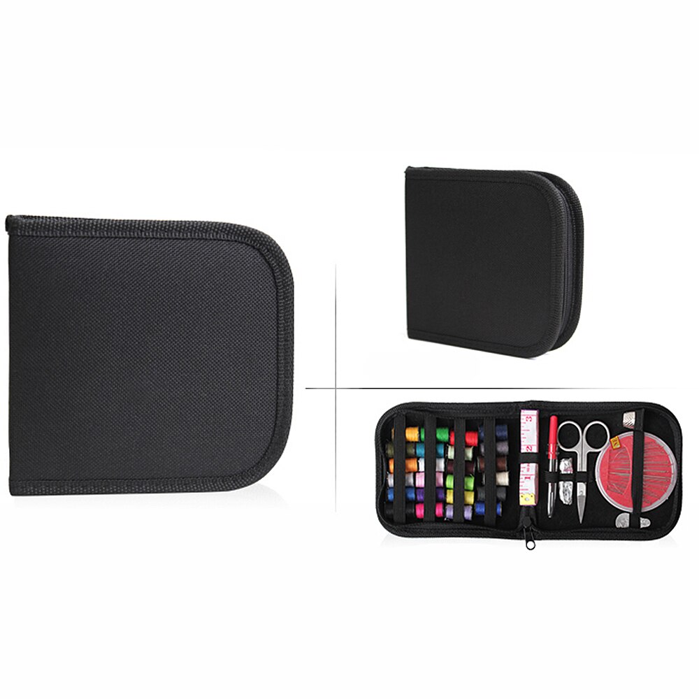 25Pcs Multifunctional Mini Sewing Kit Supplies Set Compact Zippered Filled for Travel Camping Sewing Box Set Storage Bag Costura