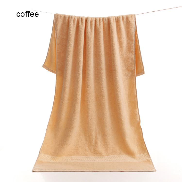 Plain Kleur Katoen Effen Badhanddoek Strandlaken Voor Volwassenen Sneldrogende Zachte Dikke Hoge Absorberende Spa Badkamer Bad Handdoeken: coffe