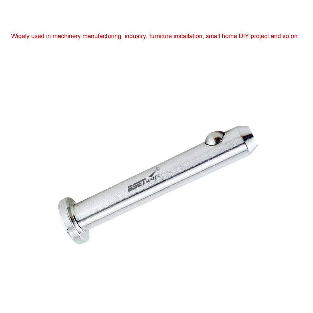 2PCS 4.8mm Stainless Steel Dowel Pin Flat Head Cylindrical Pin Positioning Pins Quick Release Ball Pin Retainer Farm Lawn Garden