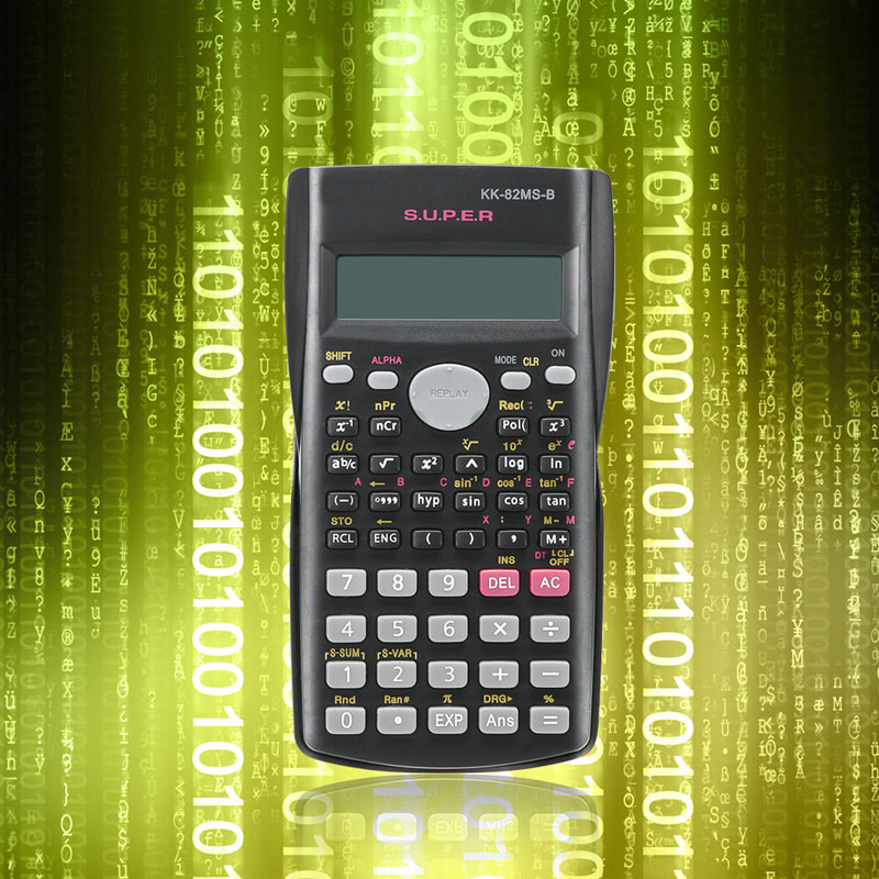 Håndholdt studerendes videnskabelige lommeregner 2 linjers display 82ms- en bærbar multifunktionel lommeregner til matematikundervisning