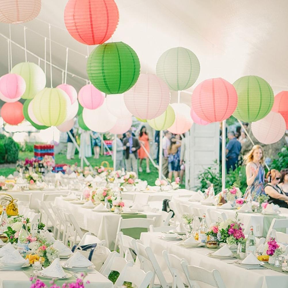 4 Inches Round Chinese Paper Lanterns Birthday Wedding Decor Craft DIY Lampion Hanging Ball Party Supplies