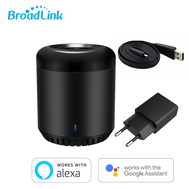 Broadlink RM Mini 3 WiFi+4G+IR Remote Control with Alexa Google Assistant IFTTT Smart Home TV AC APP Controller for iOS Android: with EU adapter