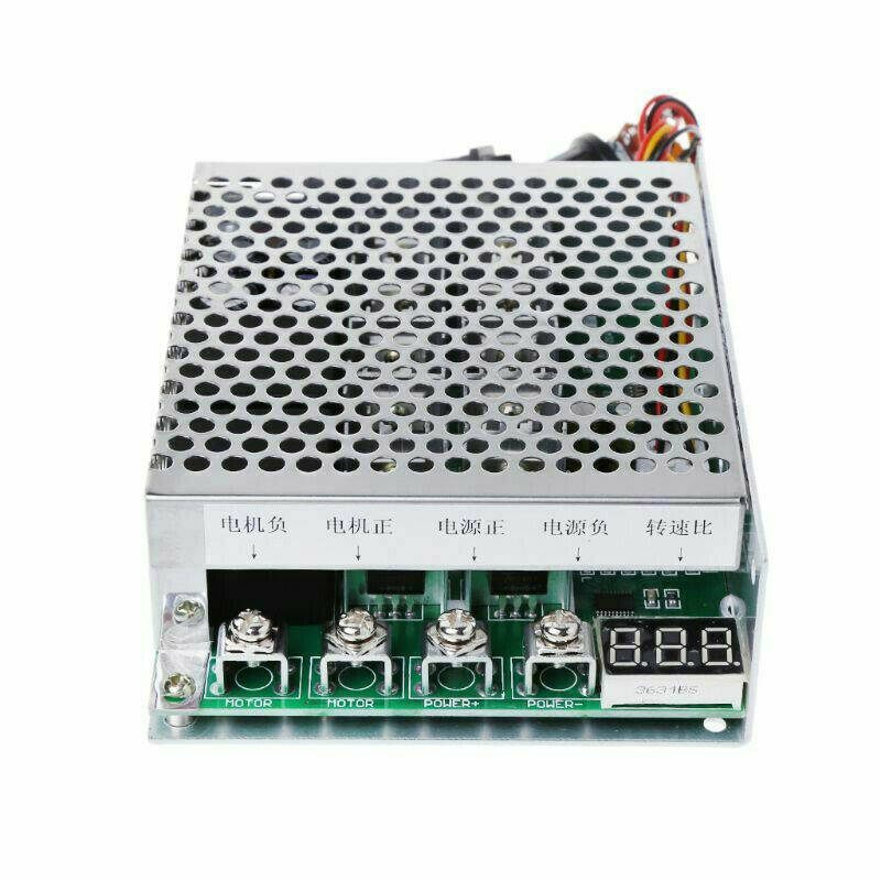 100A 5000W Reversible Programable Motor Speed Controller PWM Control Soft Start DC10-55V Control Forward Reverse