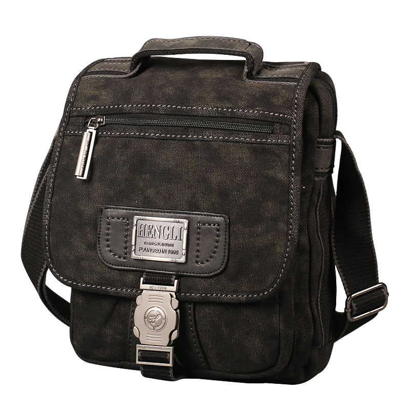Ruil bolsa masculina retro lona sacos de ombro lazer resistente ao desgaste cruz saco do mensageiro unisex casual pacote crossbody