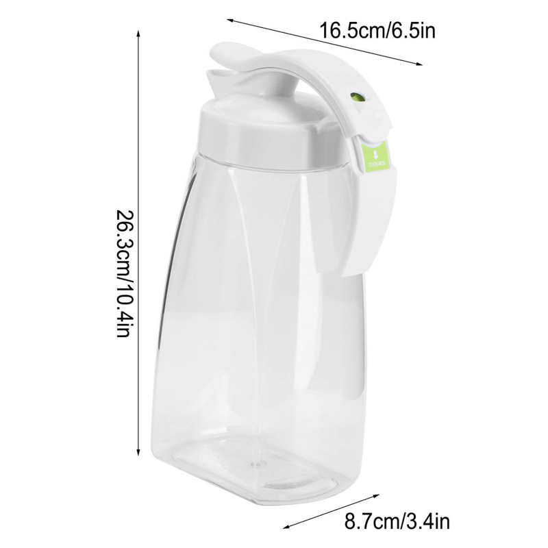 1.8L Plastic Koud Water Jug Grote Capaciteit Transparant Koud Drinken Sap Fles Voor Thuis Sap Lemon Ketel Huishoudelijke Benodigdheden