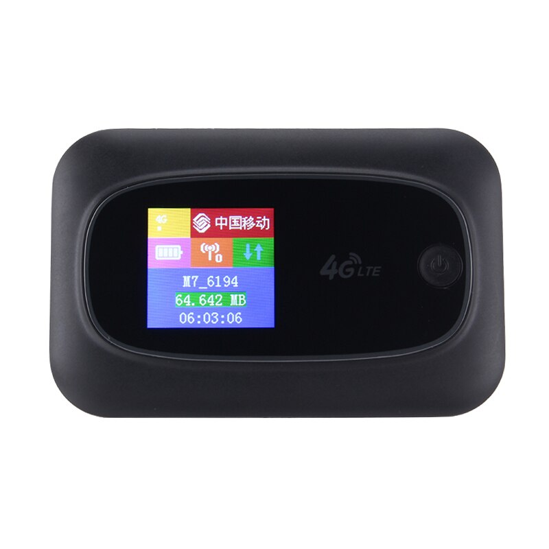 4G LTE 300Mbps WIFI Router Portable 3/4G Lte Mobile Hotspot Car Wifi Router SIM Unlocked for Europe Asia Africa: Black