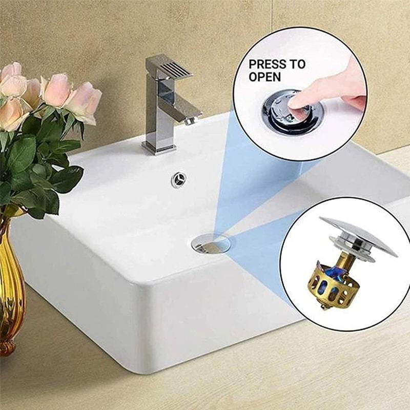 Couvercle de filtre rebondissant de cuivre de noyau de rebond de Type poussoir d'acier inoxydable avec le Drain de plancher de douche