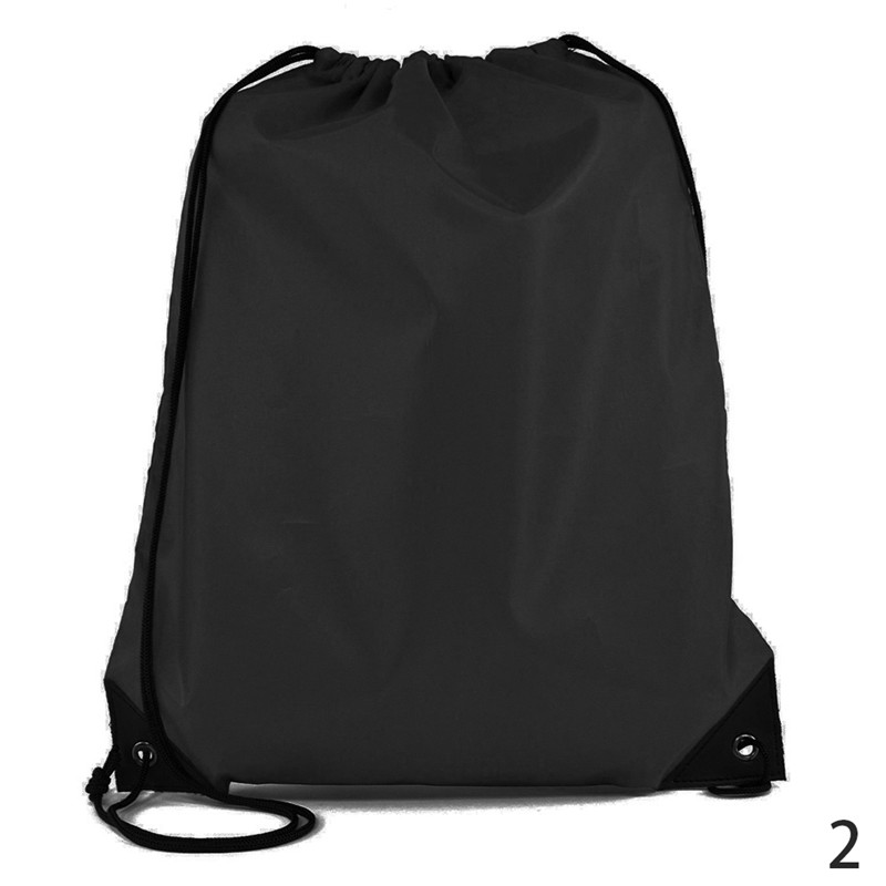 freundlicher Tragbare Wasserdichte Sport Tasche Verdicken Kordelzug Gürtel Reiten Rucksäcke Fitnessstudio Kordel Schuhe Taschen tanzen Ballett PE Rucksack: Schwarz
