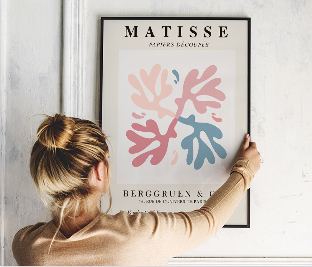 Henri Matisse découpes, Matisse feuille Art abstrait impression moderne Art photos et botanique abstrait célèbre mur Art toile