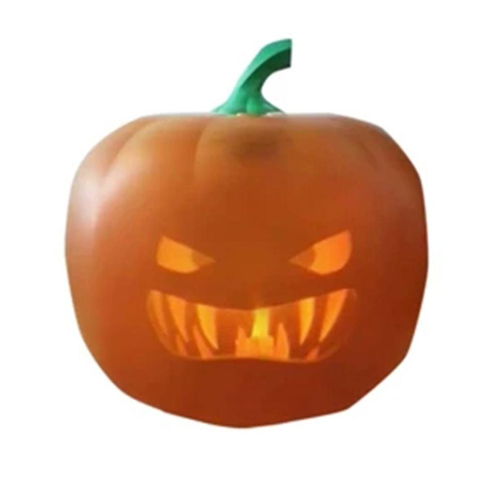 Halloween Flash Talking Animated LED Pumpkin Projection Lamp for Halloween Home Party Pumpkin Lantern Home Decor Props: SCARY Pumpkin