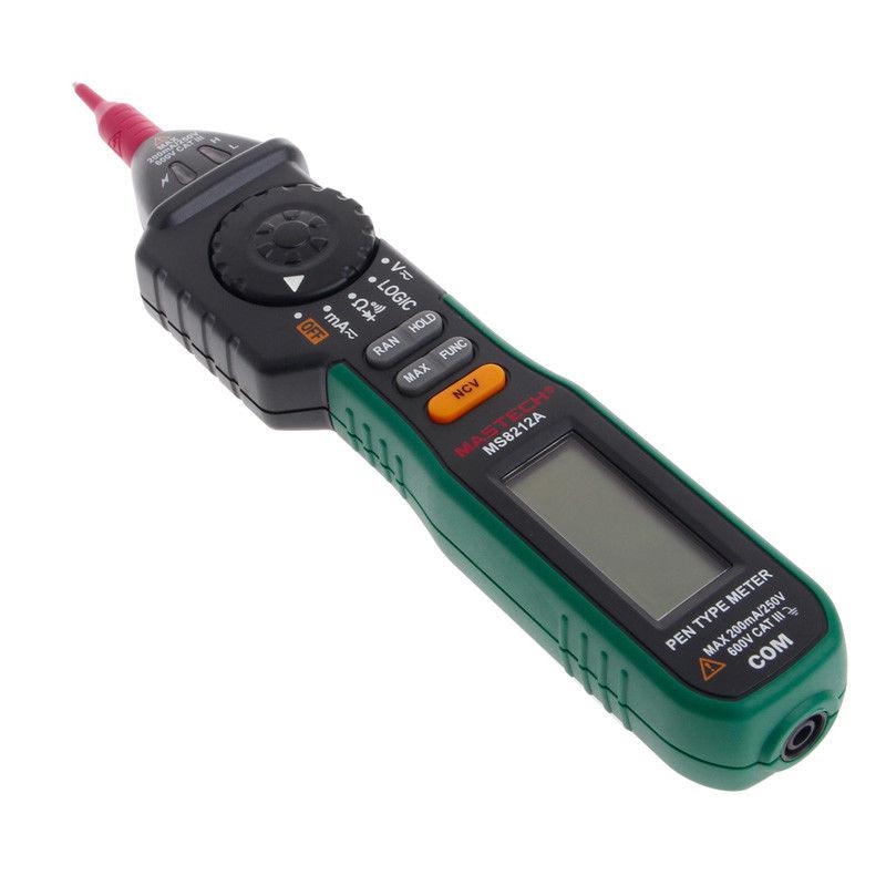 MASTECH Frau8212A Kuli Digital-Multimeter Spannung Strom Tester Diode Logik Nicht-kontaktieren Spannung