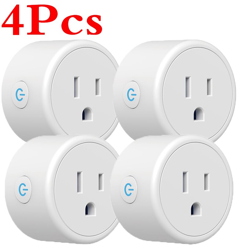 Smart Plug WiFi - Remote Control Outlet - Works with Google Home & Alexa - 10A Output - ABS+PC Fireproof