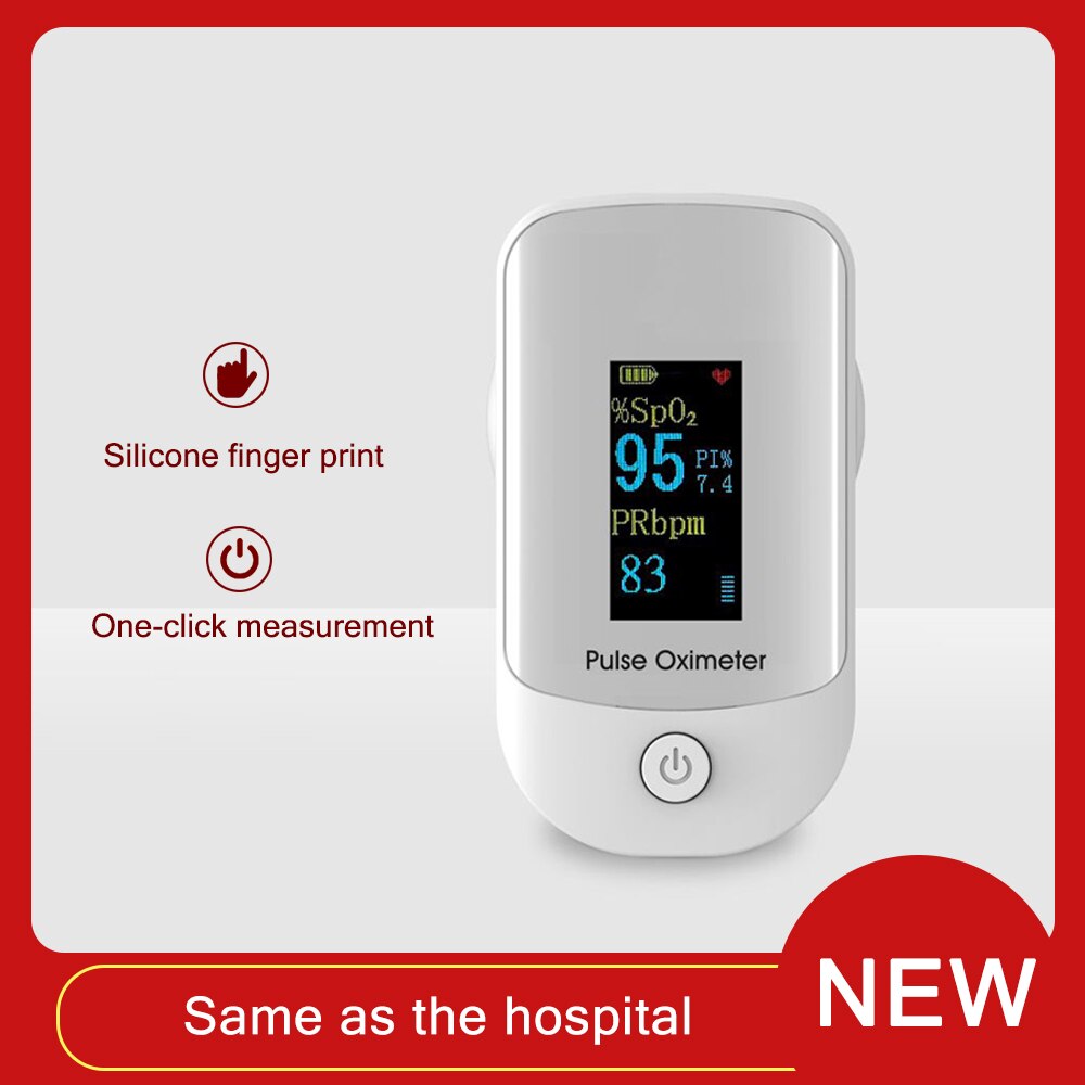 YAI Digital Fingertip Pulse Oximeter Blood Oxygen Saturation SPO2 Heart Rate Monitor Oxymeter Pulsioximetro Oximetros De Dedo