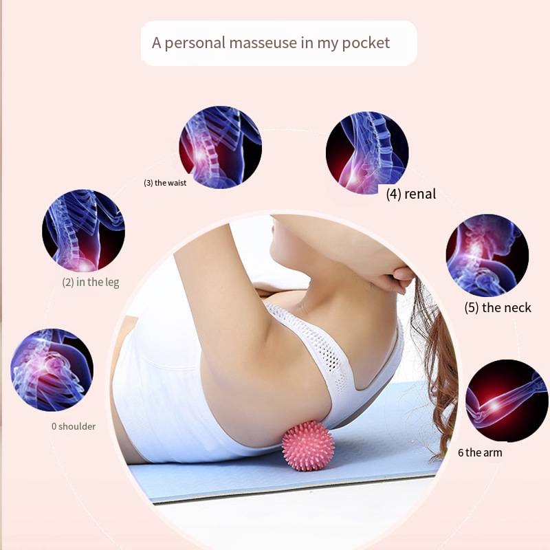 Pelota de masaje de erizo, pelota de Fascia para Yoga, deportes, Fitness, relajación muscular, palo de masaje, hombro, cuello, pierna, suela, pelota meridiana