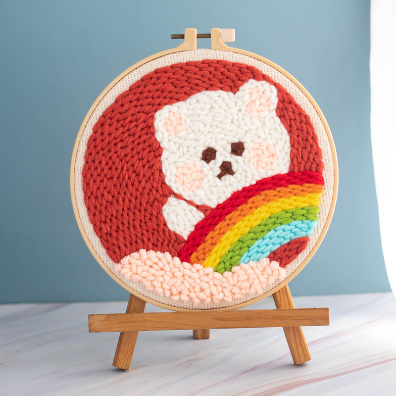 Fil de laine brodé à la main, matériel de bricolage, tricot, motif de dessin animé, créativité, couture faite à la main pour enfants, 1 pièce: 3