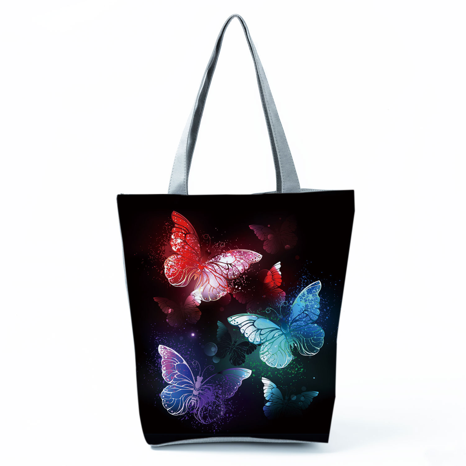 Mooie Vlinder Print Handtassen Symfonie Mode Patroon Vrouwen Schoudertas Mooie All-Match Tote Eco Herbruikbare Boodschappentassen: hl4373
