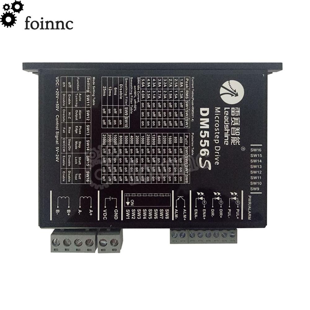 Leadshine 2Phase Stepper Motor Driver DM556S DC24V-50V For 86/57(NEMA34/23) Stepper Motor1.0-5.6A Replace Microstep Driver DM556