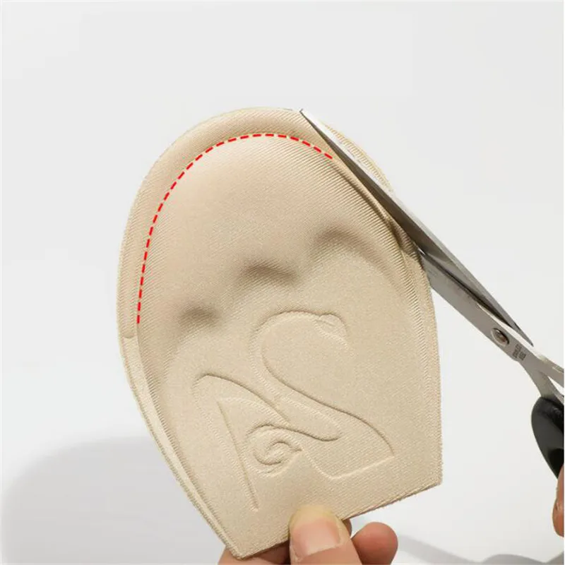Mezze solette per inserti per scarpe Inserto per l'avampiede Cuscino per suola antiscivolo Riducono le dimensioni delle scarpe Riempitore Tacchi alti Cuscinetti per scarpe antidolorifici