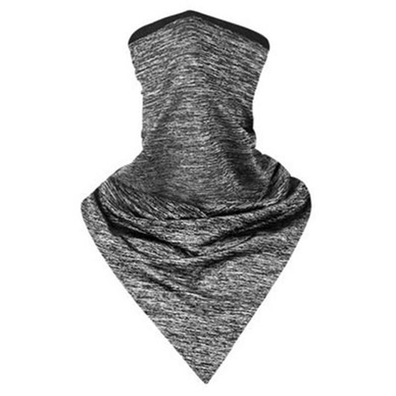 Sports de plein air casquettes de vélo écharpe cyclisme Bandana équipement de vélo chapeaux Ride cou masque vélo Triangle bandeau écharpe: Light grey