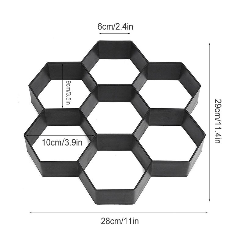 Pavage de chaussée noir irrégulier pour allée, bricolage, outillage décoratif réutilisable, accessoires de décoration pour la maison, le jardin et le chemin: 3